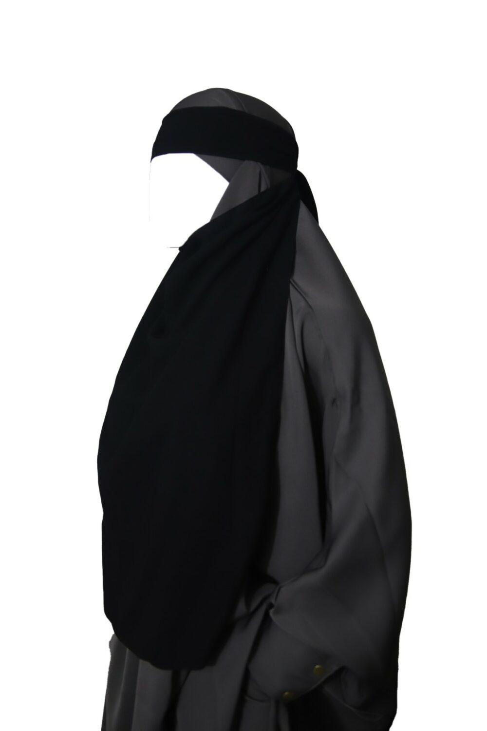 pull down niqab show face